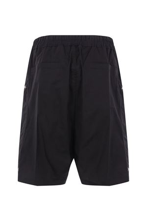 Black stretch cotton poplin shorts RICK OWENS | RU01F2376TE09